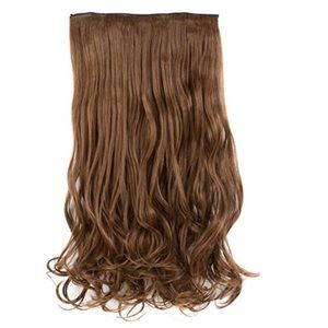New light brown curly 18” hair extension bundle